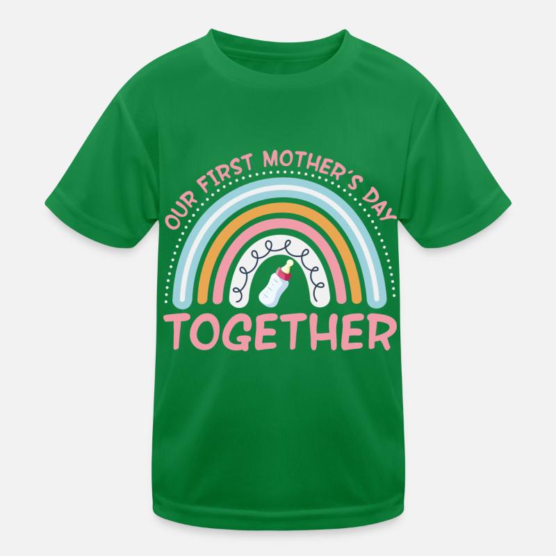 Unser erster Muttertag Muttertag Mama Kinder Funktions-T-Shirt