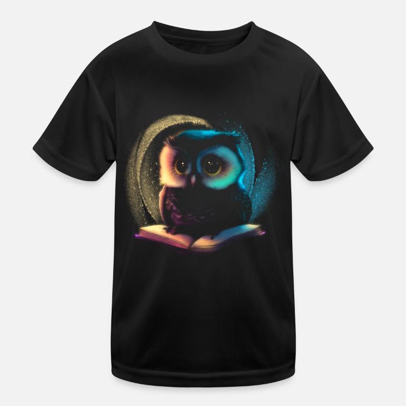 cute animal owl Kids Functional T-Shirt