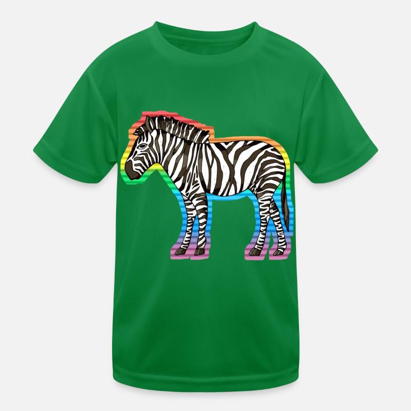 Zebra Kinder Funktions-T-Shirt