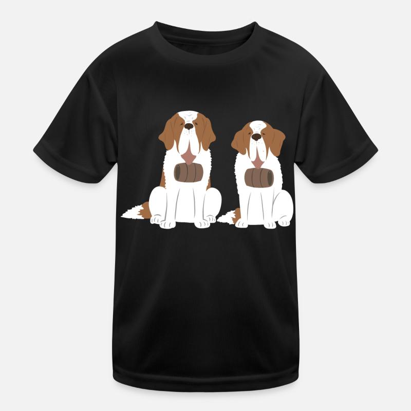 Saint-Bernard Chien Saint-Bernard T-shirt sport Enfant