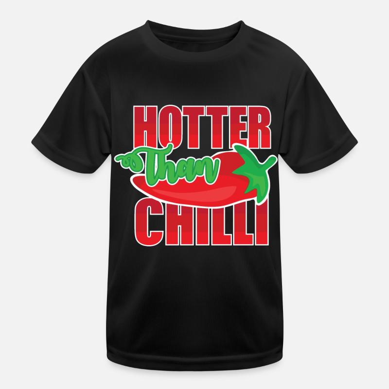 Hotter than Chilli - Kids Functional T-Shirt - black