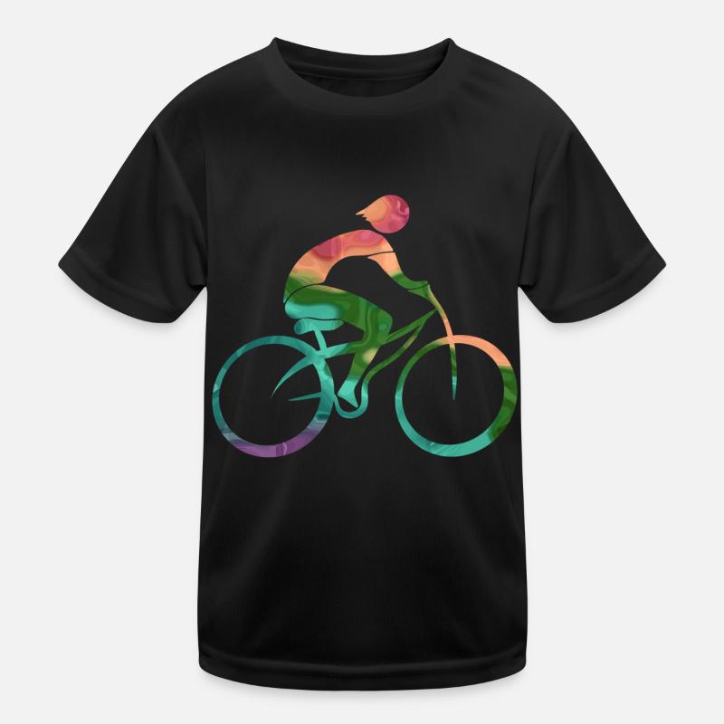 Radfahrer Kinder Funktions-T-Shirt