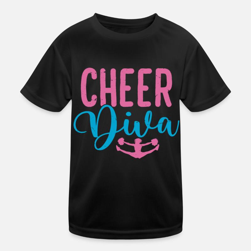 Cheer Diva Cheerleading Cheerleader Kinder Funktions-T-Shirt