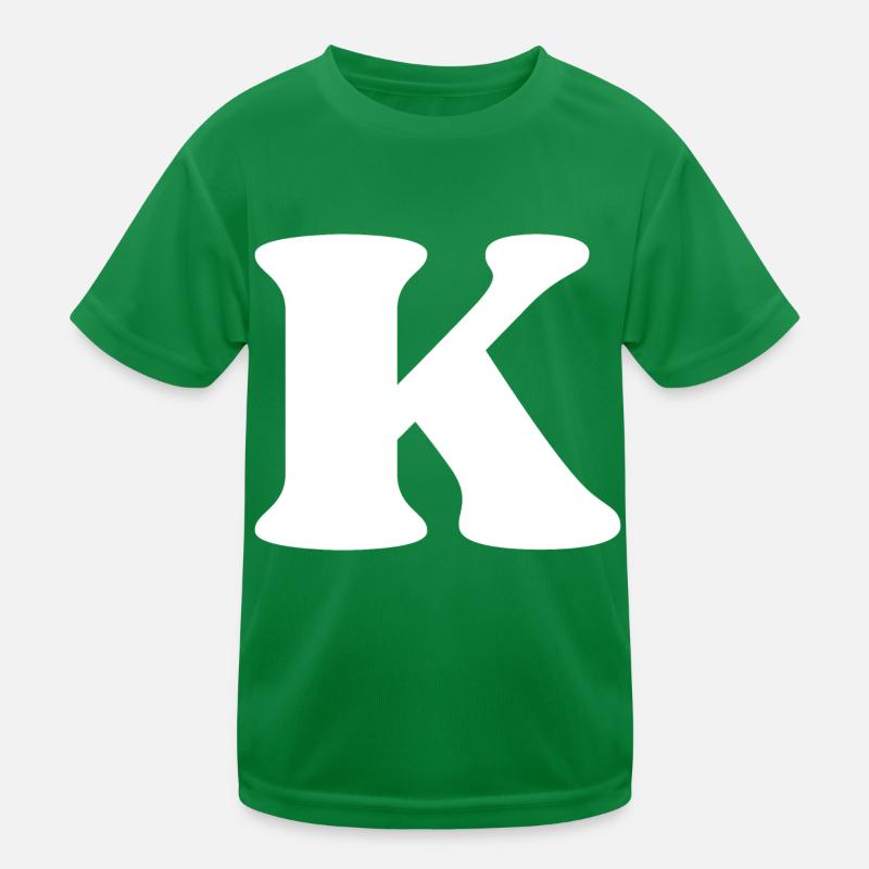 Buchstabe k Kinder Funktions-T-Shirt