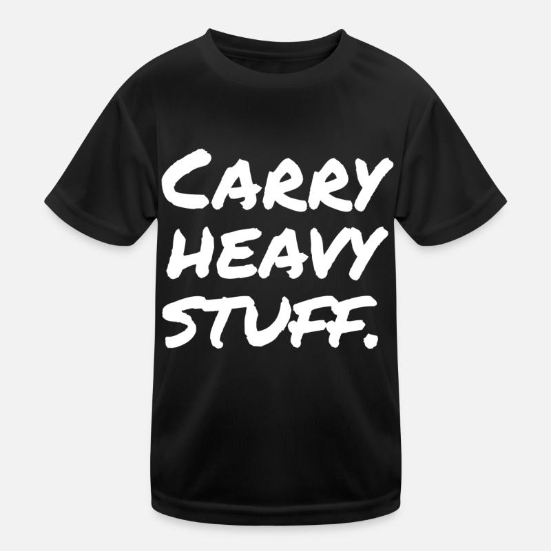 Carry heavy stuff Kids Functional T-Shirt