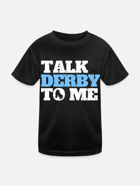 Talk Derby To Me Roller Derby Patins à roulettes - T-shirt sport Enfant - noir - Devant