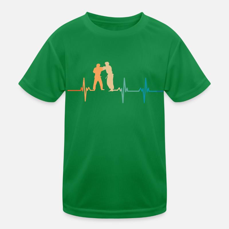Judo Heartbeat Kids Functional T-Shirt