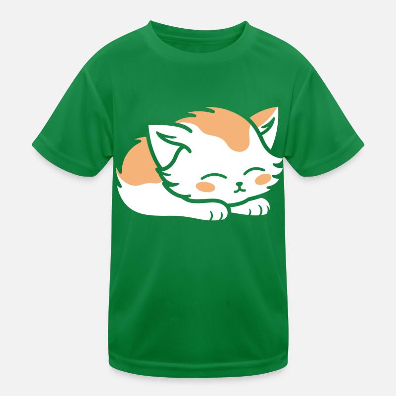 Baby Sleeping Cat Kids Functional T-Shirt