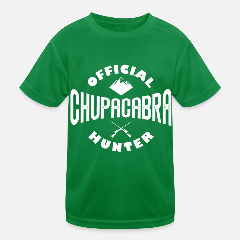 Official Chupacabra Hunter Mexican Vampire Monster Kinder Funktions-T-Shirt