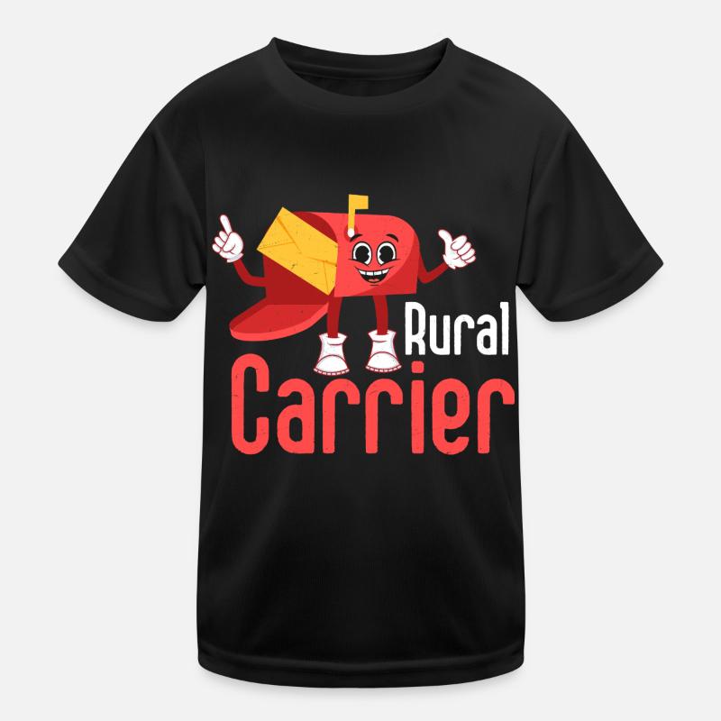 Rural Carrier Mailman Postal Worker Kids Functional T-Shirt