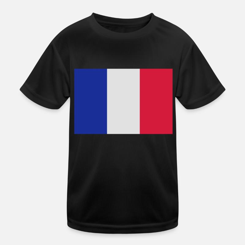 French Flag T-shirt sport Enfant