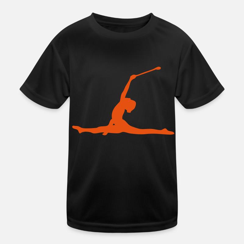 dancer twirling baton large gap Kids Functional T-Shirt
