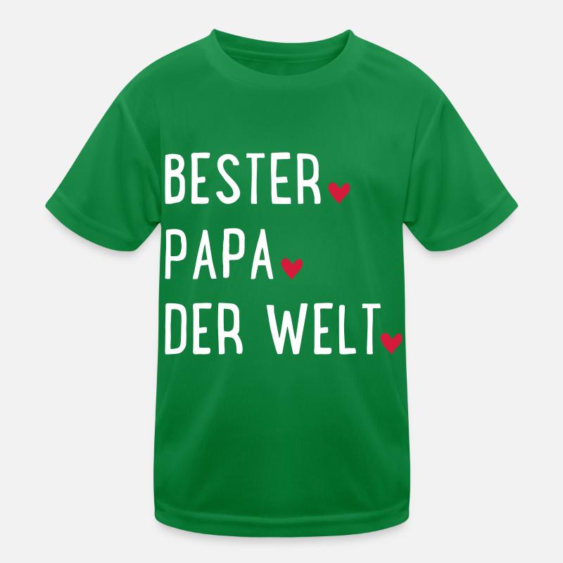 Bester Papa der Welt Kinder Funktions-T-Shirt
