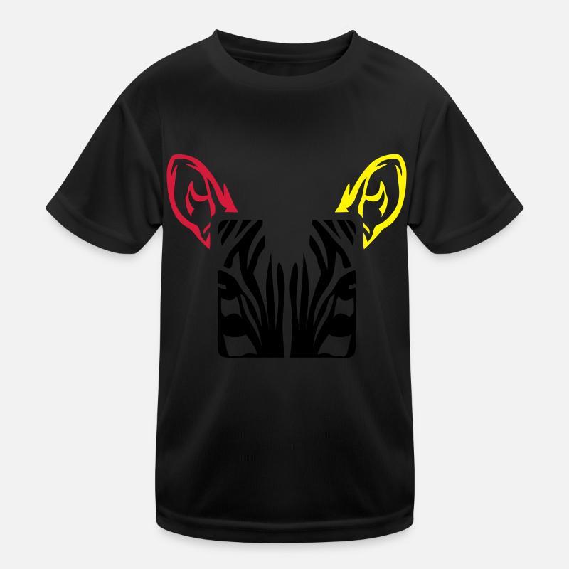 zebre tier design carre Kinder Funktions-T-Shirt