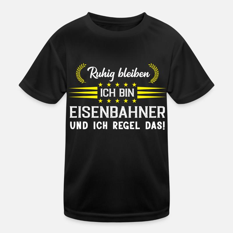 Eisenbahner Eisenbahn Geschenk Kinder Funktions-T-Shirt