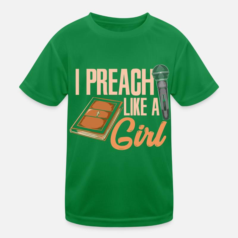 Prêcher comme une fille idée de cadeau T-shirt sport Enfant