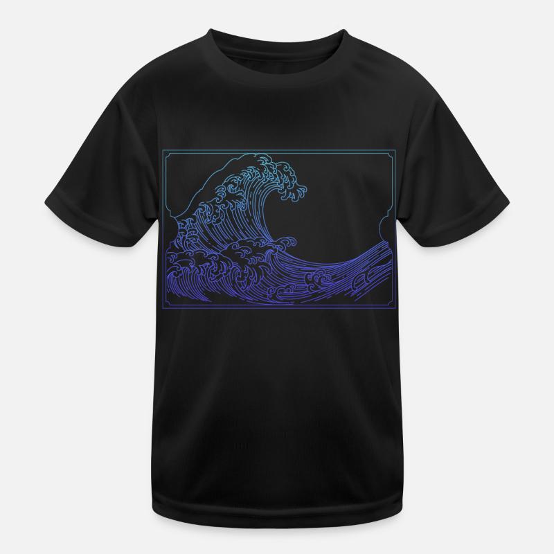 Nur Wellen Kinder Funktions-T-Shirt