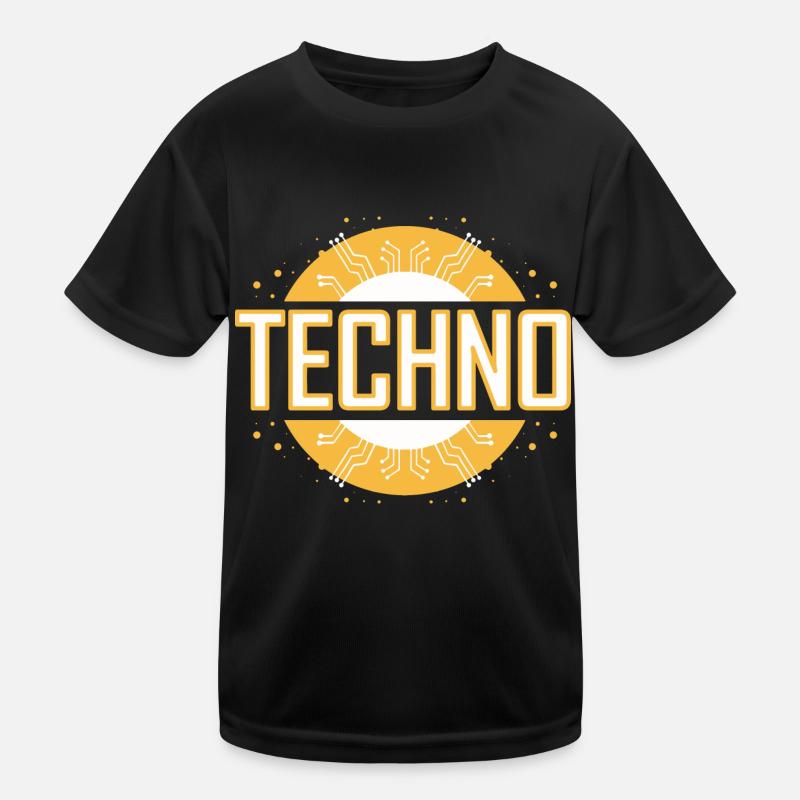 Techno Kinder Funktions-T-Shirt