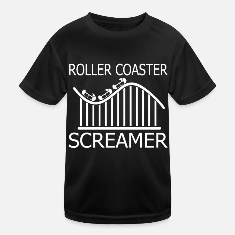 Roller Coaster Themepark Kinder Funktions-T-Shirt
