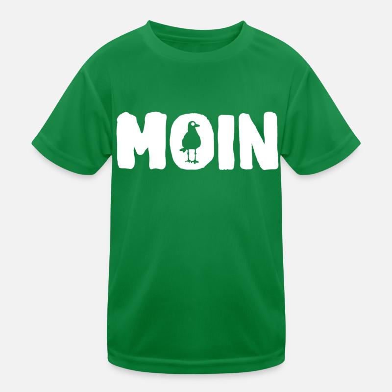 Moin | die Möwe Kinder Funktions-T-Shirt
