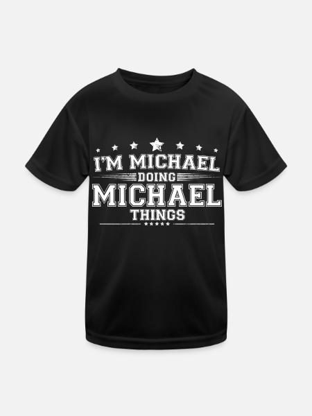 Michael - Kids Functional T-Shirt - black - Front