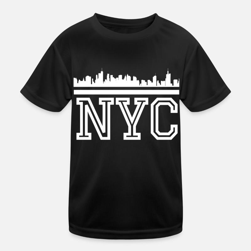 NYC Schriftzug Kinder Funktions-T-Shirt