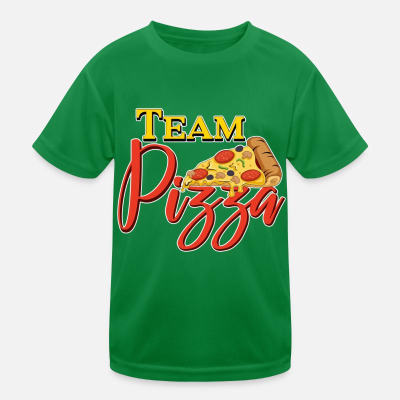 pizza team essen arbeitskollegen geschenk party Kinder Funktions-T-Shirt