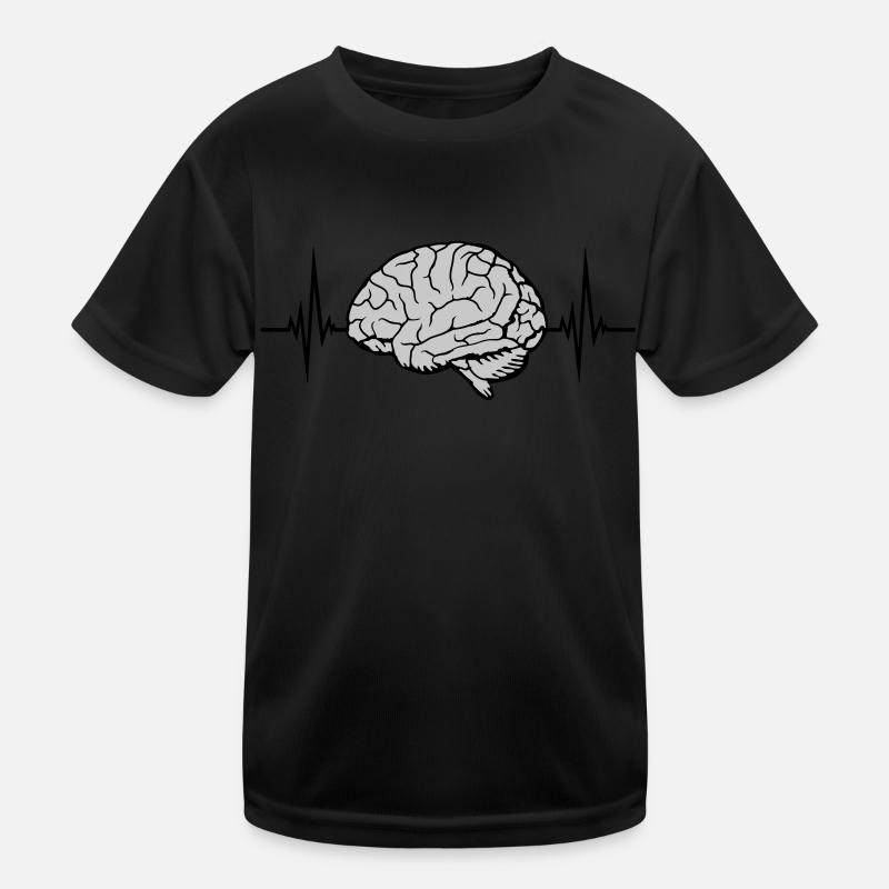 Heartbeat Pulse Brain Kids Functional T-Shirt