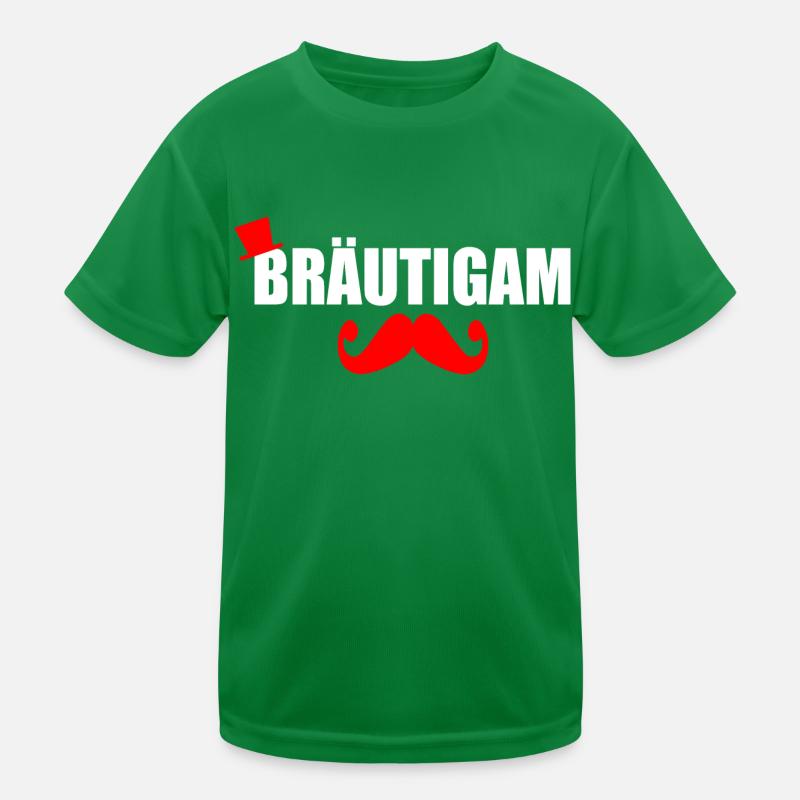 Bräutigam Kinder Funktions-T-Shirt