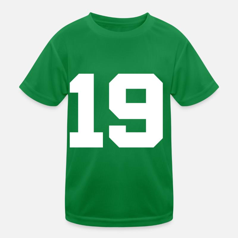 Anzahl 19 Kinder Funktions-T-Shirt