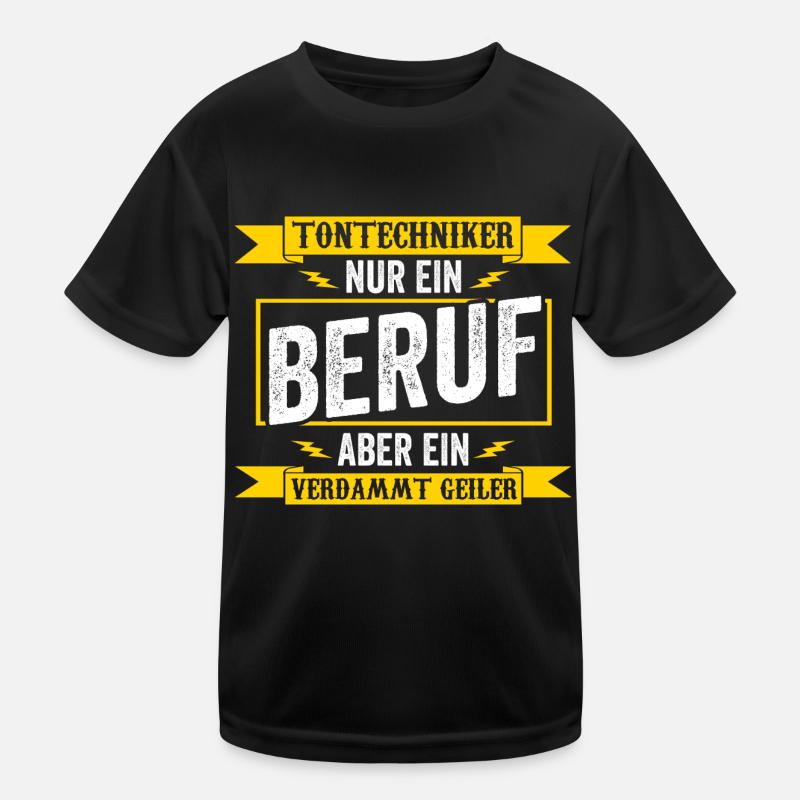 Toningenieur Tontechnik Tontechniker Kinder Funktions-T-Shirt
