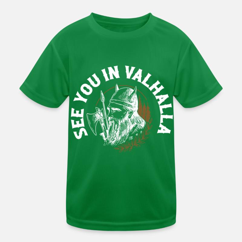 Rendez-vous au Valhalla Viking Norse T-shirt sport Enfant