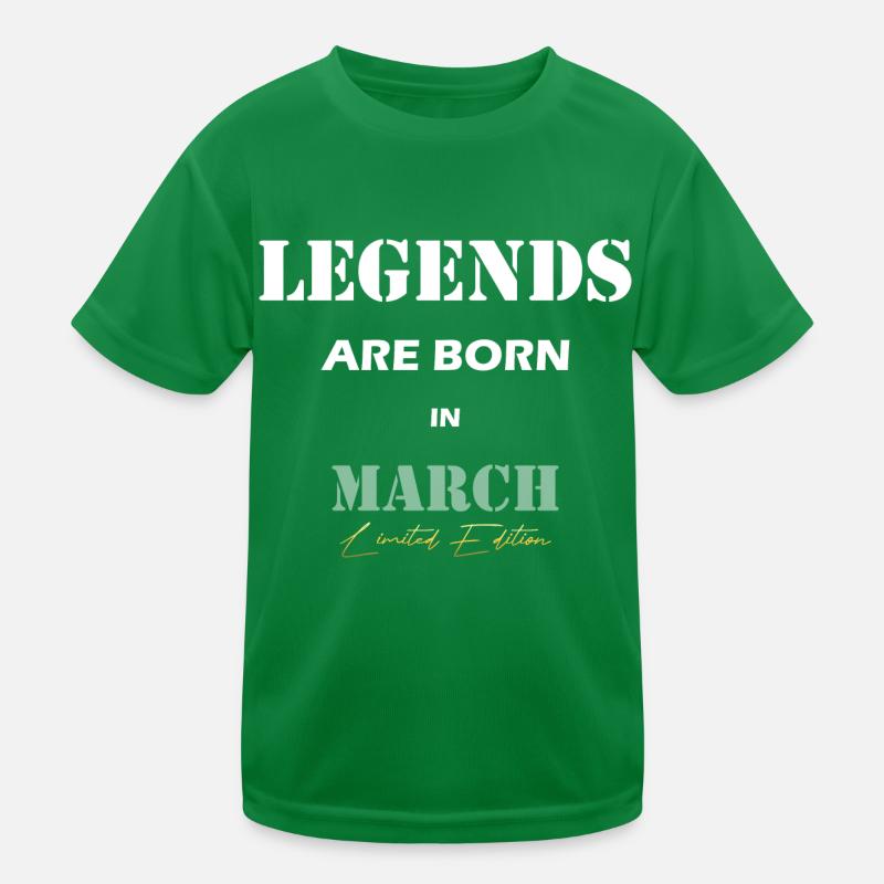 March Legends Geschenk white Kinder Funktions-T-Shirt