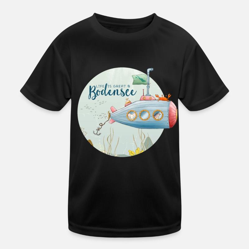 Bodensee U-Boot Kinder Funktions-T-Shirt