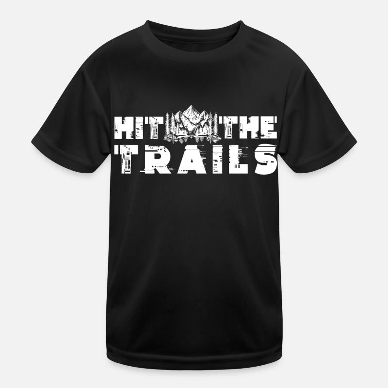Trail Run Ultra Running Mountain Trekking Running Kids Functional T-Shirt