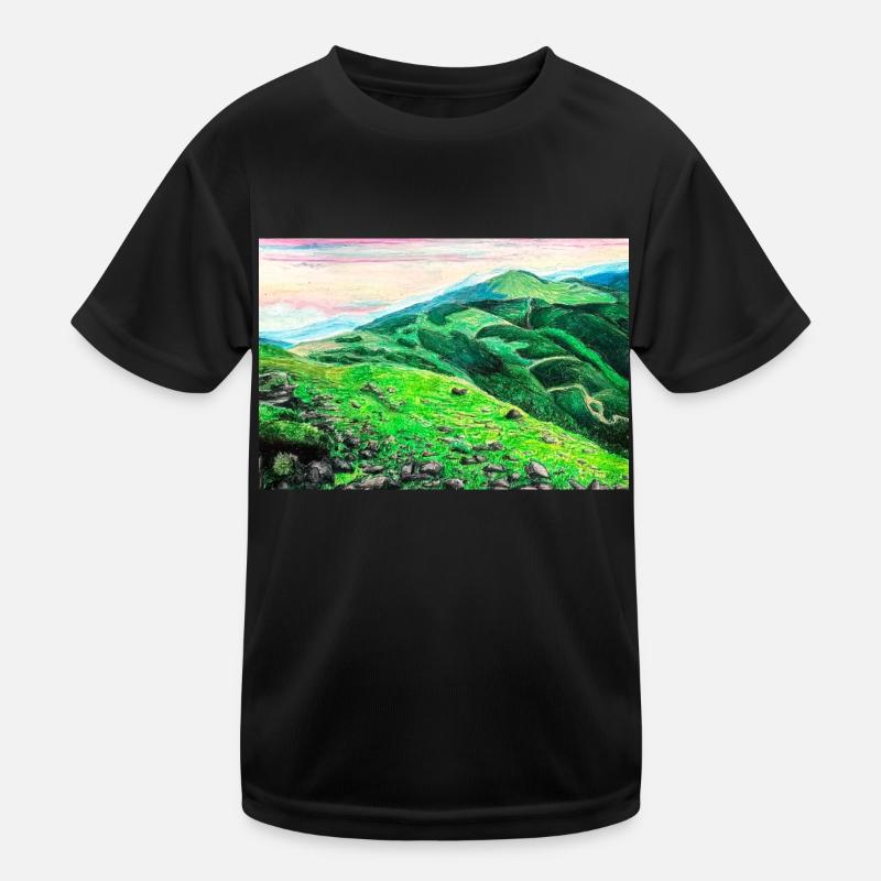 Bieszczady-Gebirge - Handgemachtes Bild Kinder Funktions-T-Shirt