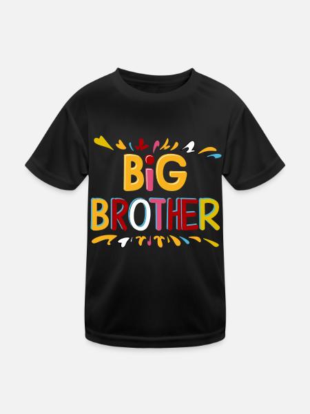 BIG BROTHER - Kids Functional T-Shirt - black - Front