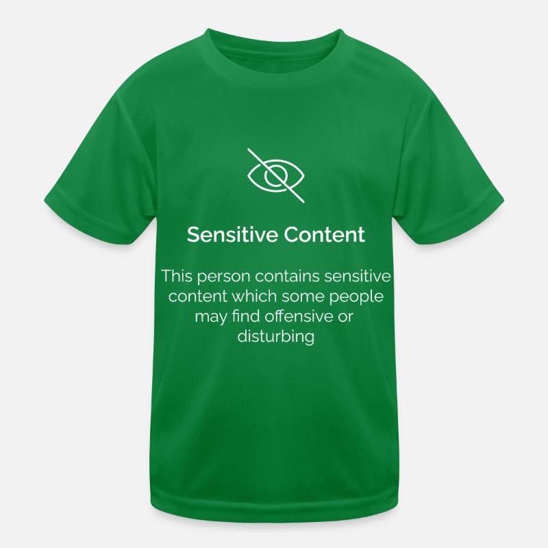 Sensitive Content Kids Functional T-Shirt