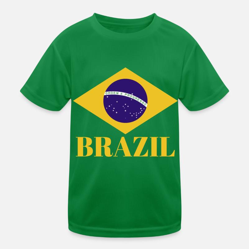 BRÉSIL BRASIL Drapeau Vintage C’est dans mon ADN Brésil T-shirt sport Enfant