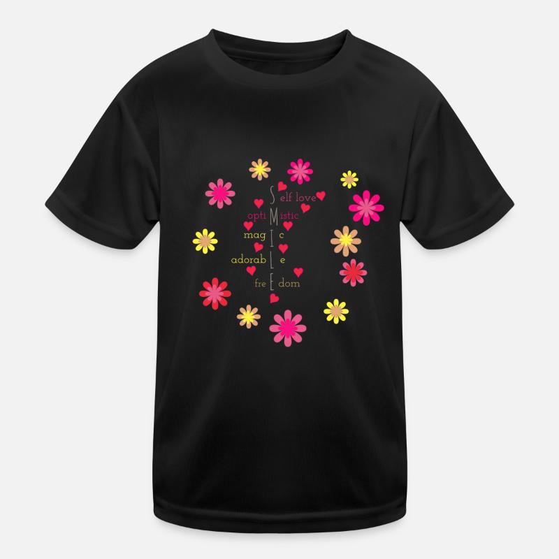 Lächeln Kinder Funktions-T-Shirt