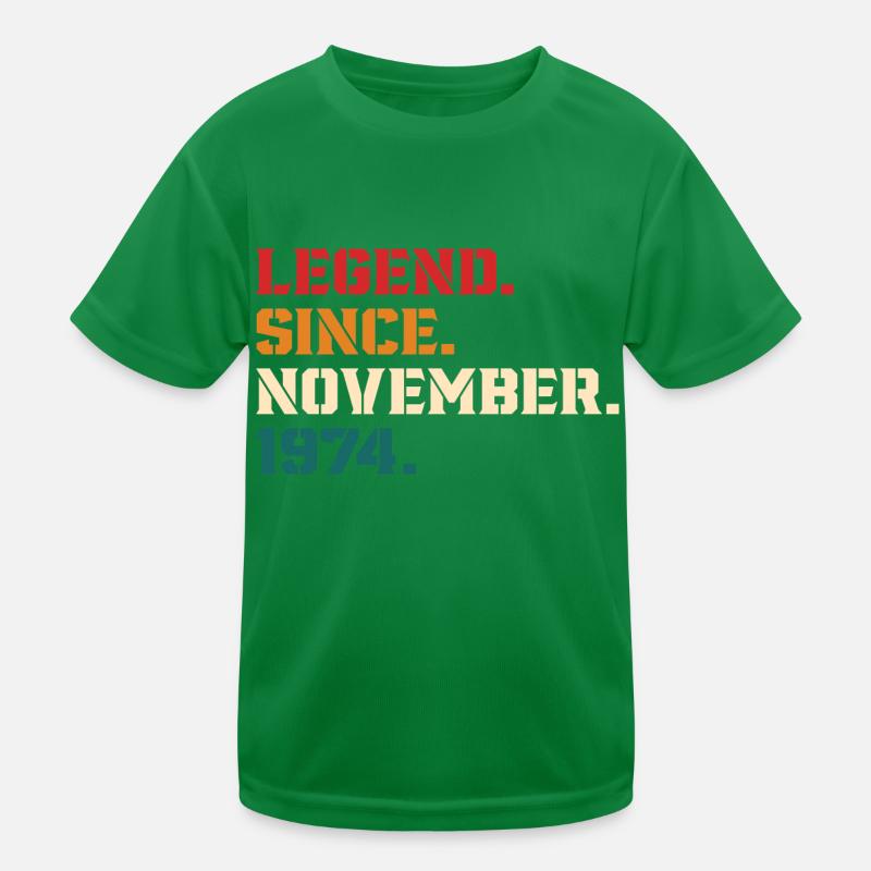 Legende seit November 1974 Kinder Funktions-T-Shirt