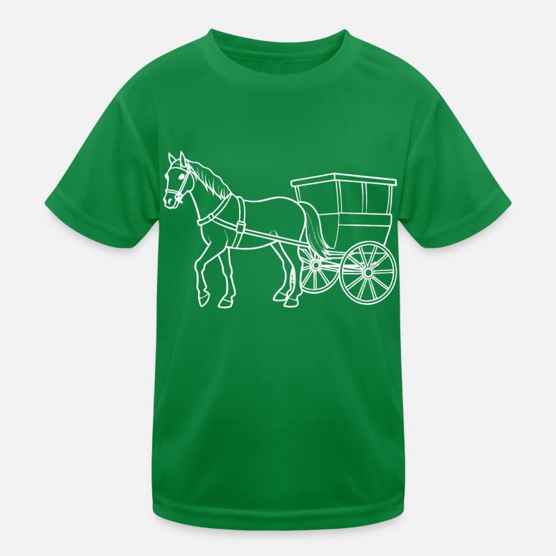 Nostalgic Ride - Cheval avec calèche T-shirt sport Enfant