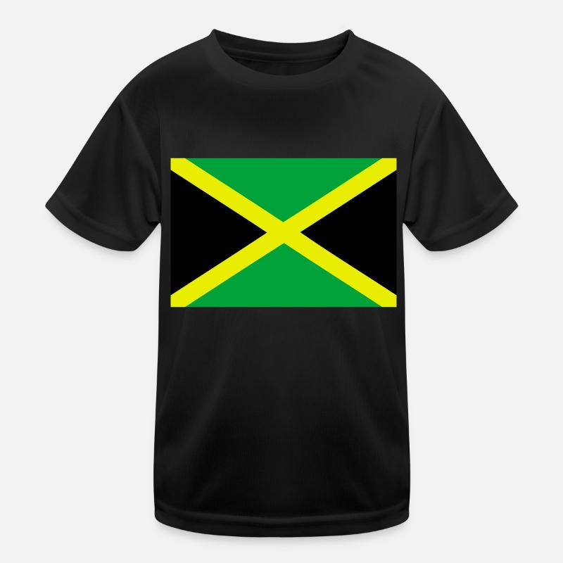 Jamaika Kinder Funktions-T-Shirt