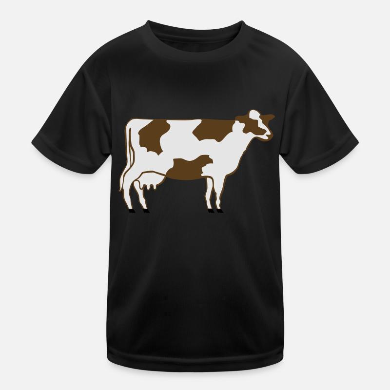 Dairy Cow Kids Functional T-Shirt