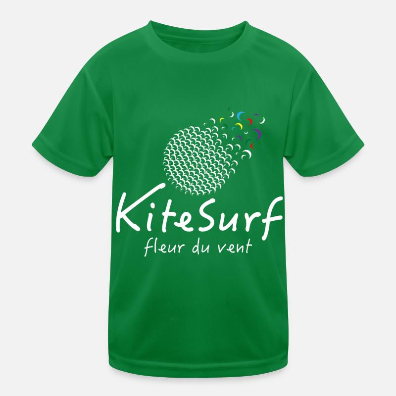 Kitesurf fleur du vent T-shirt sport Enfant