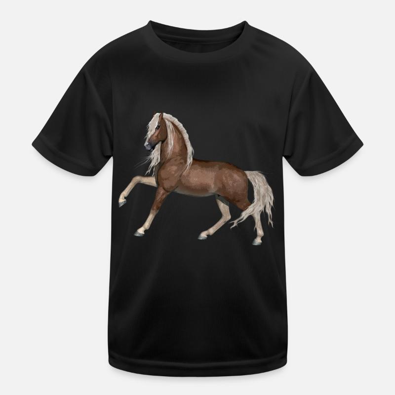 Pferd Kinder Funktions-T-Shirt