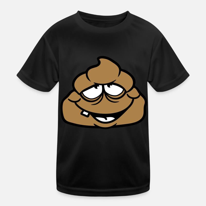 shit kot disgusting face heap haeufchen shit Kids Functional T-Shirt
