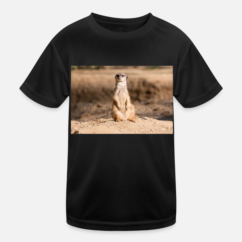 Erdmännchen (Suricata suricatta) meerkat Kinder Funktions-T-Shirt