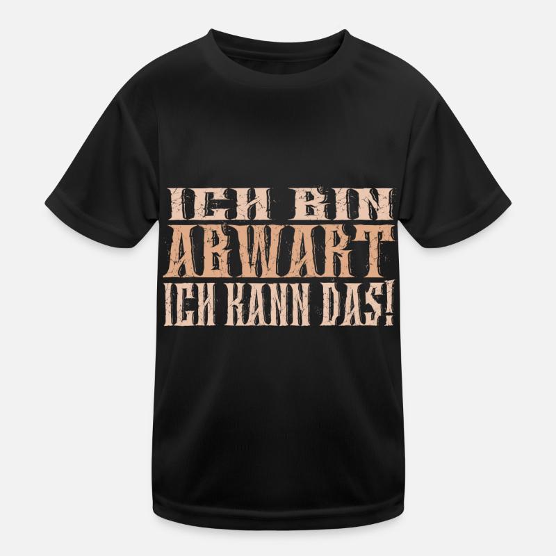 Ich bin Abwart - Kinder Funktions-T-Shirt - Schwarz