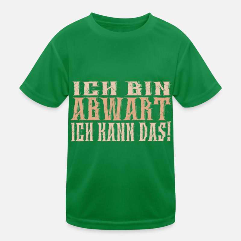 Ich bin Abwart Kinder Funktions-T-Shirt